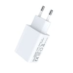 AC-adapter 5V 1A-2A USB, hvit