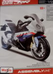 Maisto 1/12 Scale - BMW S1000RR (DIY Assembly Metal Kit - White/Blue/Red)