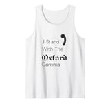 Oxford Comma Funny English Grammar Tank Top