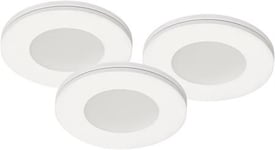 LED møbelspot sett av 3stk LED, 3x3W, 230V, IP21 hvit