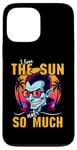 iPhone 13 Pro Max I Love The Sun Funny Vampire Sunglasses Tropical Sunset Vibe Case