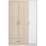 Armoire de chambre enfant 3 portes L112cm SACHA acacia clair Taille unique