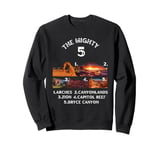 Vintage Moab Souvenir | Mighty Big 5 Utah National Parks Tee Sweatshirt