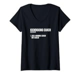 Womens Kickboxing Coach Definition Funny Proud Kickboxer V-Neck T-Shirt