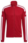 adidas Mens Tracksuit Jacket Squadra 21 Training Track Top, Team Power Red/White, GP6464, Size XLT