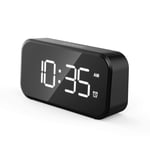 Amdohai Digital Alarm Clock,LED Clock with USB Charging Port Adjustable Brightness Dimmer,12/24Hr Snooze Function Small Desk Bedroom Clocks,alarm clocks Bedside Battery or Mains Powered