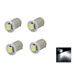 BA9S 12000k Led med 1st SMD5050 chip 4-pack T4W styling Silvergrå