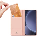 Dux Ducis Samsung Galaxy S25 Slimmat mobilfodral, roséguld