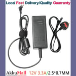 40w Charger For Samsung Chromebook A12-040n1a Ad-4012nhf Power Supply Cable Uk