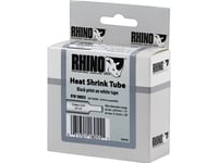 Dymo - Polyolefin - Svart På Hvitt - Rull (1,2 Cm X 1,5 M) 1 Rull(Er) Hylser - For Rhino 4200, 6000, 6000 Hard Case Kit