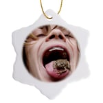 3dRose Boy with Frog, Kolab Canyon, Zion Np, Ut-Us45 Mwi0020-Mark Williford Snowflake Ornament, Multi-Colour, 3-Inch