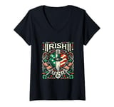 Womens Proud Irish Roots in America V-Neck T-Shirt