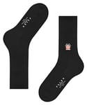 FALKE Men's Airport Sweet Gift M So Schurwolle Baumwolle Gemustert 1 Paar Socks, Black (Black 3000), 41-42