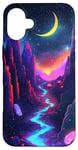 iPhone 16 Plus Mystic Crescent River Night Landscape Case