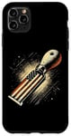 Coque pour iPhone 11 Pro Max Tour de tournage du bois drapeau américain USA