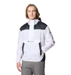 Columbia Challenger Windbreaker, Veste Légère Coupe Vent Homme, White/Black, Taille XS