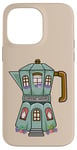 iPhone 14 Pro Max Creative Cozy Coffee House Cafe, Stovetop Espresso Maker Case