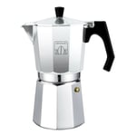 Cecotec - Cafetière italienne Mokclassic 1200 Shiny. Cafetière en aluminium, pour toutes les cuisines, 12 tasses de café, joint en silicone, poignée