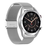 Smartwatch Montre Intelligente Pour Téléphones Android iOS Avec Appel Bluetooth Fréquence Cardiaque Pression Artérielle Moniteur Spo2 Suivi Du Sommeil, Montre De Sport Pour Hommes Femmes,Argent