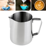 12oz Milk Frothing Jug Frother Mug Coffee Latte Metal Pitcher Container Cups z