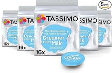 Tassimo Milk Creamer Pods x16 (Pack of 5, Total 80 Drinks)