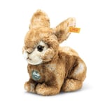 Steiff Melly Lapin Assis Marron 20 cm, Teddies for Tomorrow, Doudou Lapin en Peluche Douce, pour Jouer et se blottir, Lavable en Machine