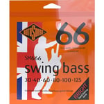 Rotosound Swing Bass Jeu de 6 cordes pour basse Acier inoxydable Filet rond Tirant hybrid (30 40 60 80 100 125) (Import Royaume Uni)