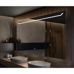 Moderne Miroir avec led Illumination Salle de Bain 120x70 cm sur Mesure led Lumineux Miroir avec Éclairage intégré Interrupteur Tactile LED128