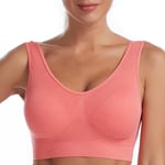 A-G Cup Push Up Sports Bra Unwired S-4XL Plus Size Exercise Bras Wear For Women