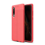 huawei Huawei P30 Leather Texture Case Red