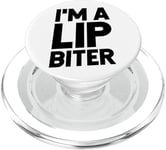 Sexual Naughty I'm A Lip Biter PopSockets PopGrip for MagSafe