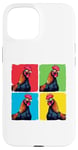 iPhone 15 Colorful Cool Chicken Art, Crazy Chicken Rooster Family Case