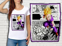 T-Shirt Blanc Femme Collection Manga Dragon Ball Z 433