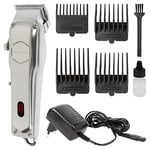ProfiCare Hair Trimmer Beard Trimmer HSM/R 3100 Professional Hair Trimmer for Men, Barbershop Style, Perfect for Men, Strong Battery Hair Trimmer Electric with Stainless Steel Casing