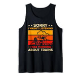 Model Railroad Conductor Wagon Train Thinking About Trains Tank Top