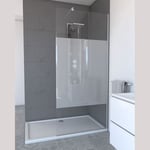 Paroi de douche 90 cm - Verre dépoli  