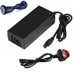 42V 2A Charger For 36V Lithium Ion Electric Scooter Battery Hoverboard UK Plug