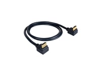 Kramer C-Hm/Ra2-3 Høyhastighets Hdmi-Kabel Med Ethernet Og To Rettvinklede Kontakter (97-0144003)