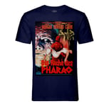 T-Shirt Homme Col Rond Die Rache Des Pharao Vieille Affiche Allemande De Film Rétro Poster Cinéma Vintage Horreur