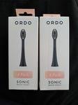 2x Ordo Sonic Brush Head | 4 Pack Colour Charcoal Grey