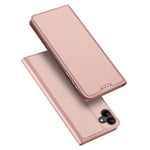 DUX DUCIS Skin Pro Faux Leather Wallet Case for Samsung Galaxy A04 - Rose Gold