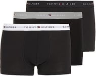 Tommy Hilfiger Boxer Homme Lot de 3 Slip Homme Sous-Vêtement, Multicolore (Grey Heather/Black/White), XL