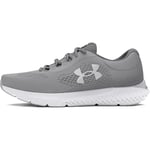 Under Armour UA Charged Rogue 4 Chaussures de sport pour hommes, baskets légères et respirantes, acier/blanc/noir