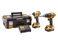 Dewalt 18V Combi & Impact Drill Twin Pack - XMS24DEWPACK