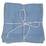 Classic Textiles Bambu Handduk Våfflad Blå 30x30 (3-Pack)