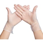 100PCs / Box Anti-Allergic Transparent pvc Jetable Transparent Durable Gloves-M