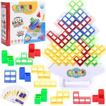 Tetra Tower, 48PCS Jeu d\empilage en Tetris, Blocs de Construction Tetris, Tetra Tower Balance Game, Balance Stacking Toys Buildin