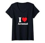 Womens Love Arsenal V-Neck T-Shirt