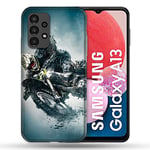 Cokitec Coque pour Samsung Galaxy A13 / A04S Moto Cross Ombre Multicolore