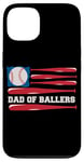 iPhone 13 Dad of Ballers American Flag Funny Baseball Papa Fathers Day Case